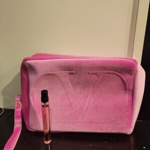 Valentino Velveteen Dopp Case and Born and Roma Go Spray